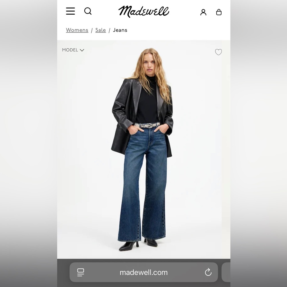 Madewell superwide-leg jeans